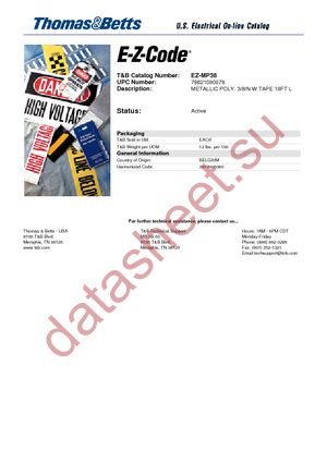 EZ-MP38 datasheet  